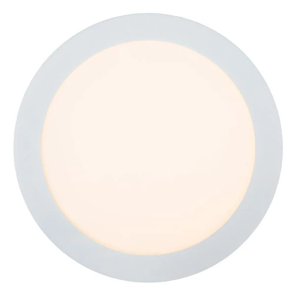 Lucide BRICE-LED - Flush ceiling light Bathroom - Ø 24 cm - LED Dim. - 1x15W 3000K - IP44 - White - detail 1